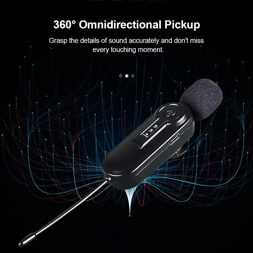 Microphone Sans Fil pour Interview et Vlog sur Smartphone et Tablette - 3