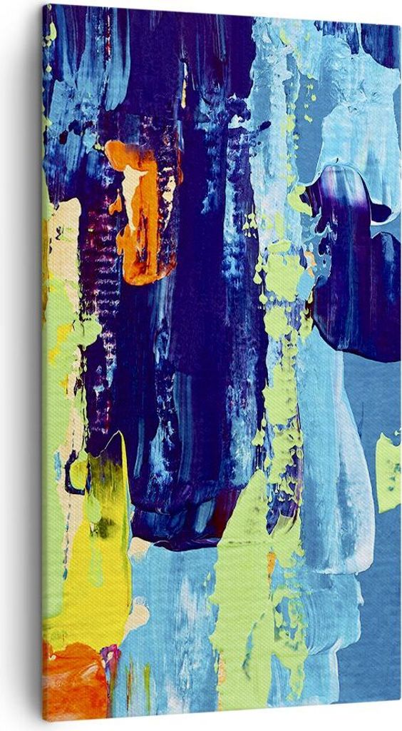 Bild auf Leinwand - Leinwandbild - Abstraktion Design Grafik - 45x80cm - Wand Bild - Wanddeko - Leinwanddruck - Bilder - Kunstdruck - Wanddekoratio...