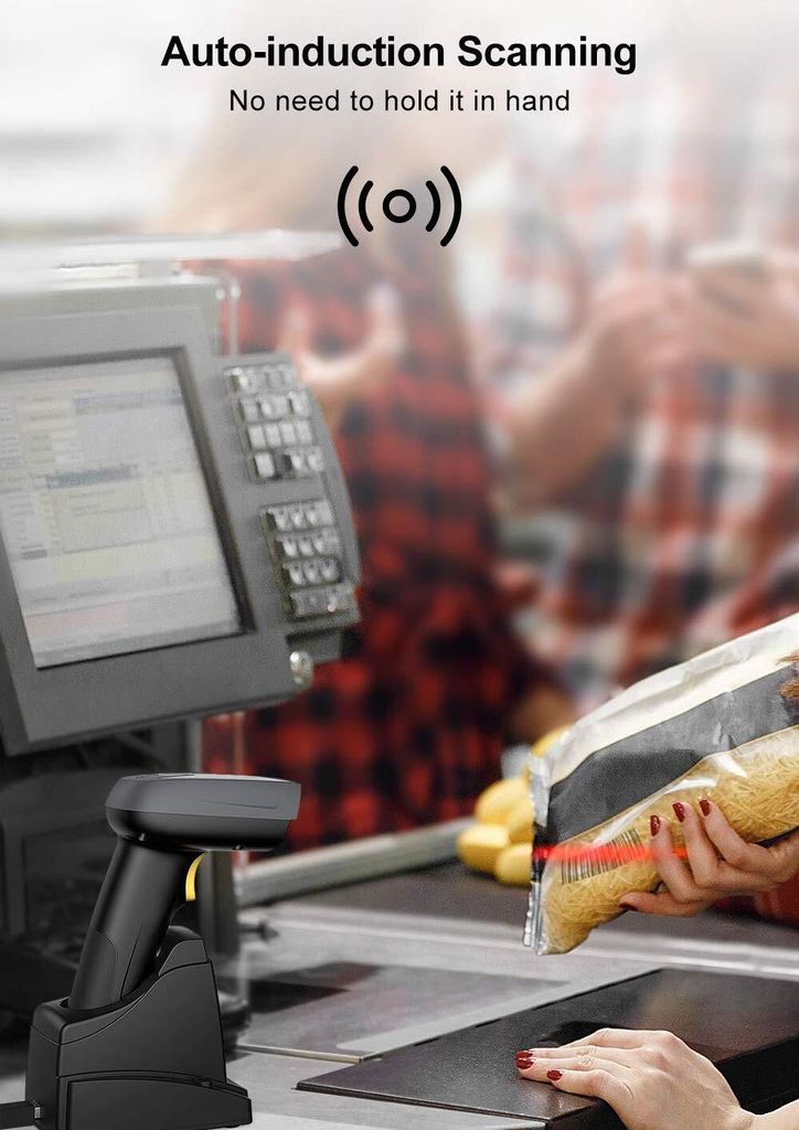 Inateck 2D Barcode Scanner Bluetooth, Wireless QR Code Produktbild 7