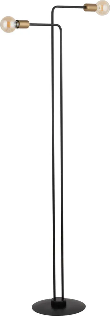 Lampadaire Minimaliste Salon Noir Or Gino Sigma Lighting - Ambiance Chic