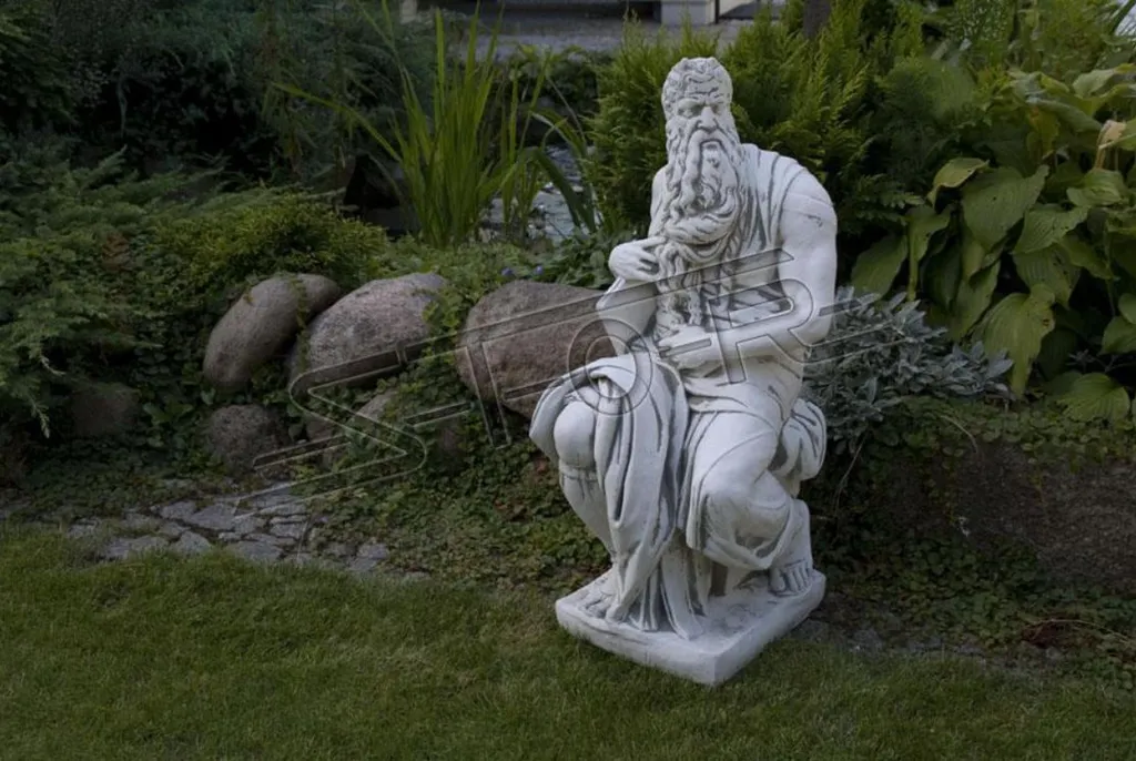 Statue Poséidon Dieu de l'Eau Verseau S101044 Résistante aux Intempéries - 3