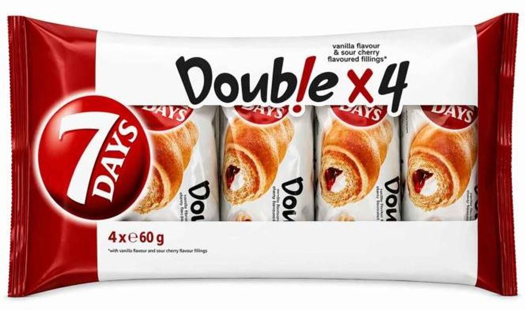 7Days Croissant mit Vanille-Sauerkirsch Füllung 240g Produktbild 