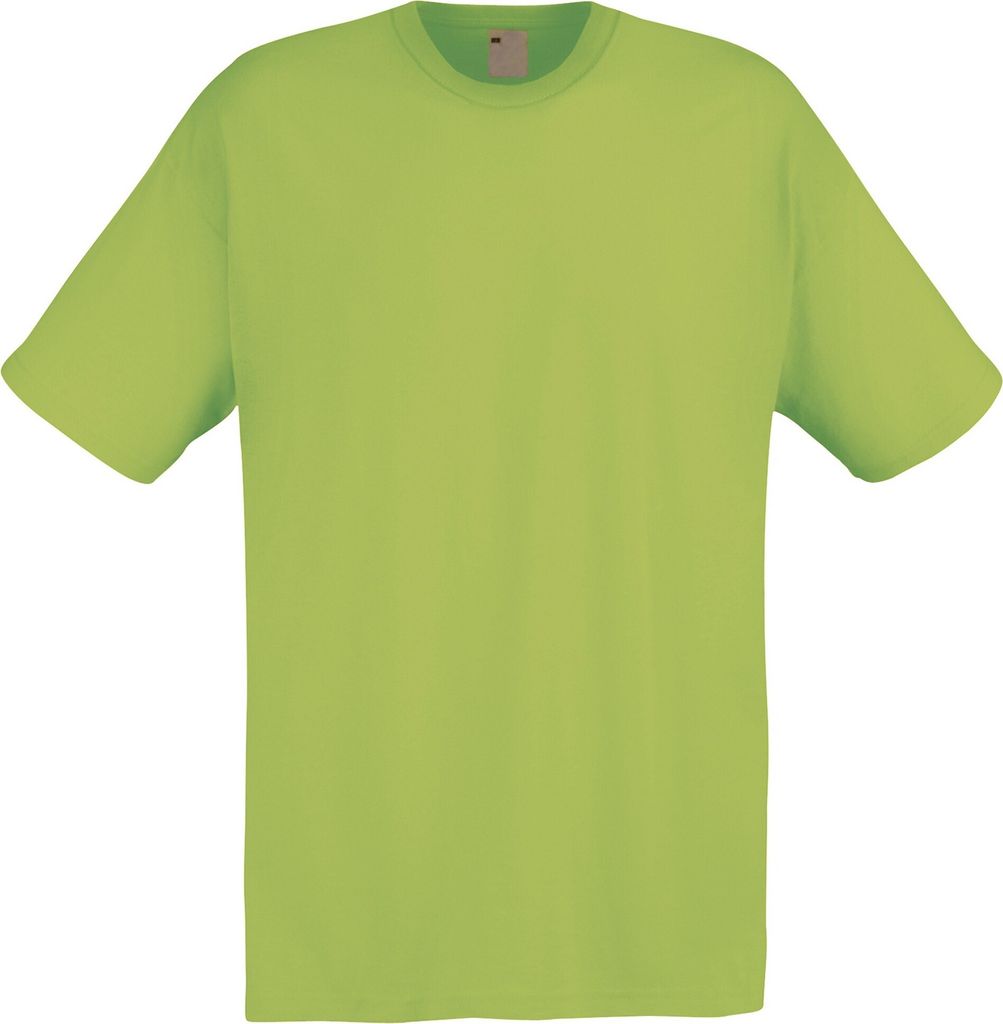 Herren Kurzarm Freizeit T-Shirt BC3904 (Large) (Frühlingsgrün)