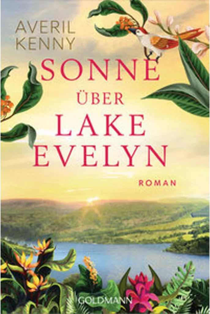 Tableau Sonne über Lake Evelyn - Impression sur toile XL 80x120 cm