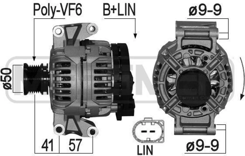 Alternateur haute fiabilité ERA 209082A pour Mercedes 646 154 00 02 80