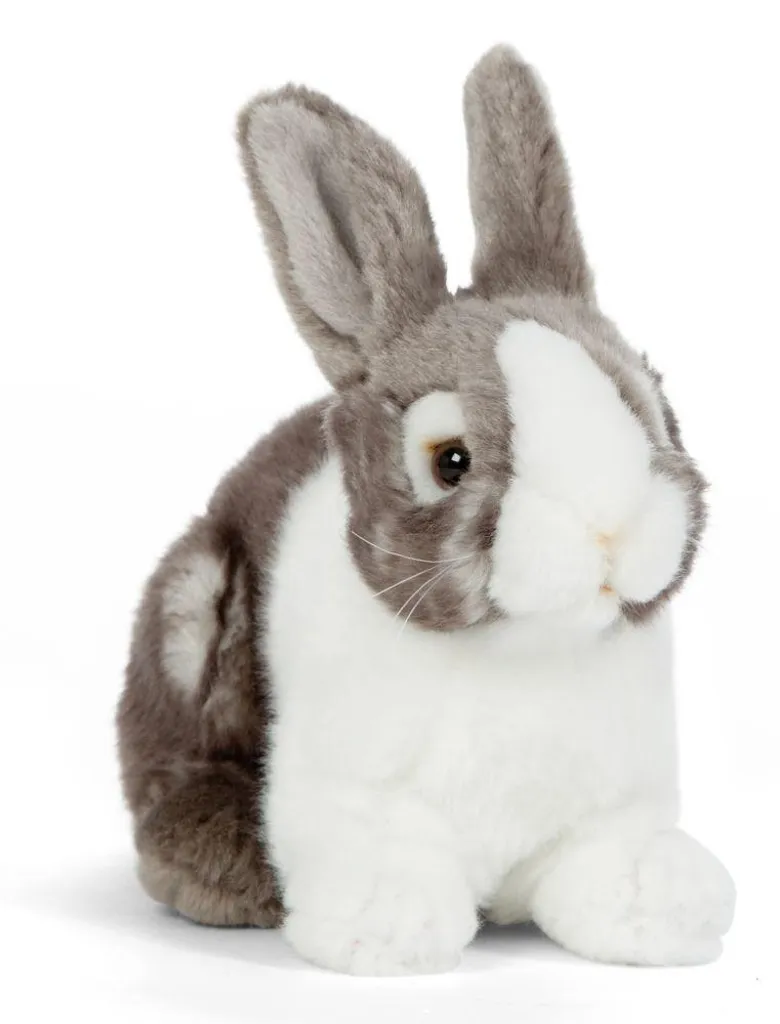 Cadeau Enfant : Peluche Lapin Gris pour Sommeil Paisible et Déco Chambre