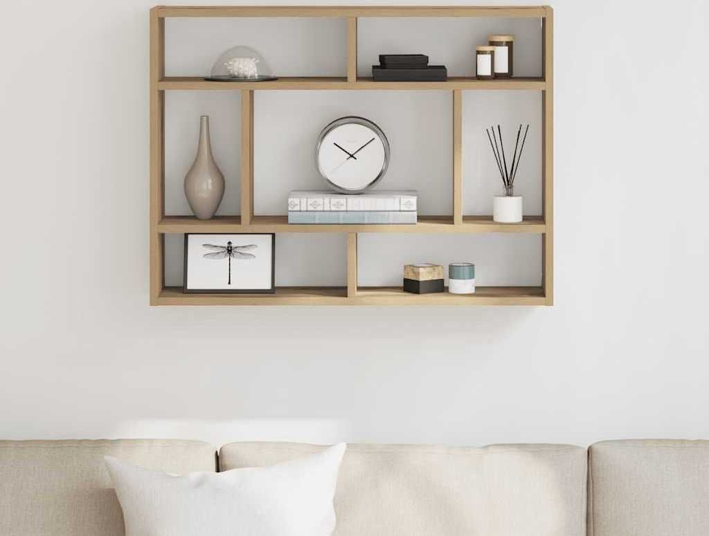 Maison Exclusive - Wandregal Artisan-Eiche 75x16x55 cm Holzwerkstoff