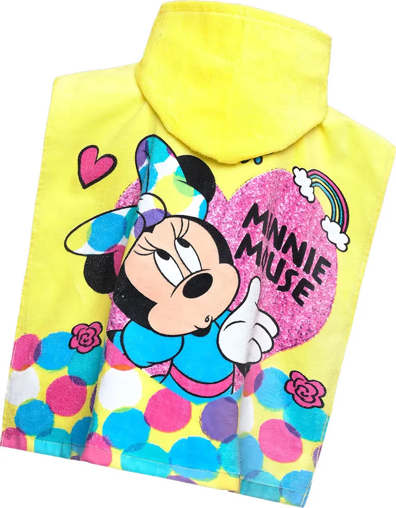 Poncho Mare Minnie Mouse 50x100 cm - Accappatoio Bimba Disney - 2