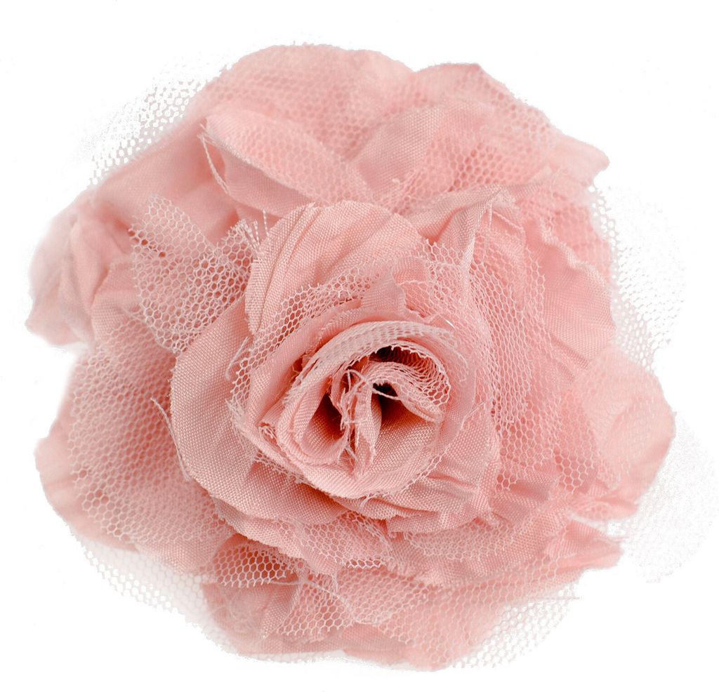 Textilblüte Rose Ø9cm Ansteck Blüte Spange Haarspange Sicherheitsnadel Brosche