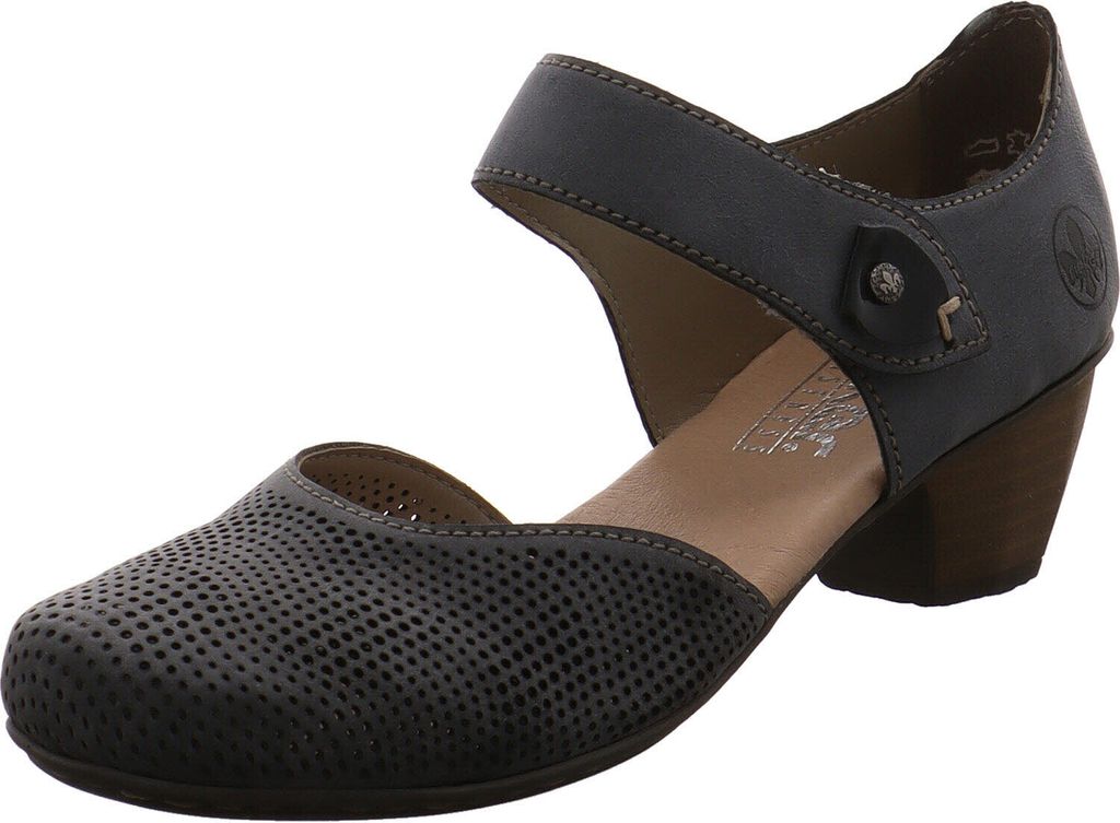Rieker Komfort Pumps Damen 31353133353630 Blau 40 EU Produktbild 31