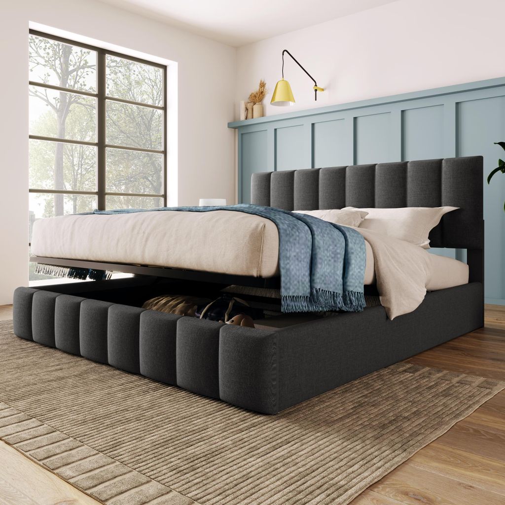 Flieks Polsterbett 140x200cm, Boxspringbett mit Lattenrost, Produktbild 