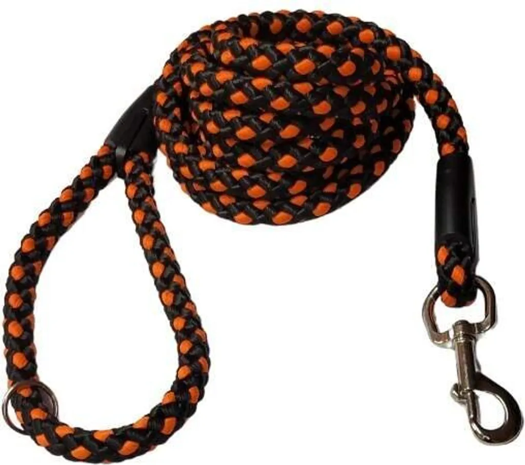 Palkar Guinzaglio Trekking 3m x 14mm | Nero-Arancio Alta Visibilità