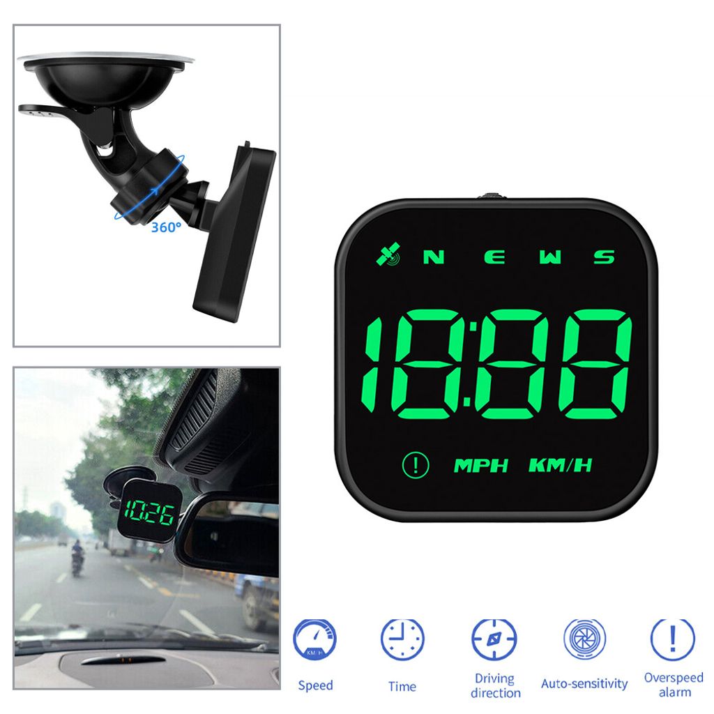 Auto Tacho Digital Gps Tacho Geschwindigkeit Mph Hud Head Up Display  Tachometer Universal