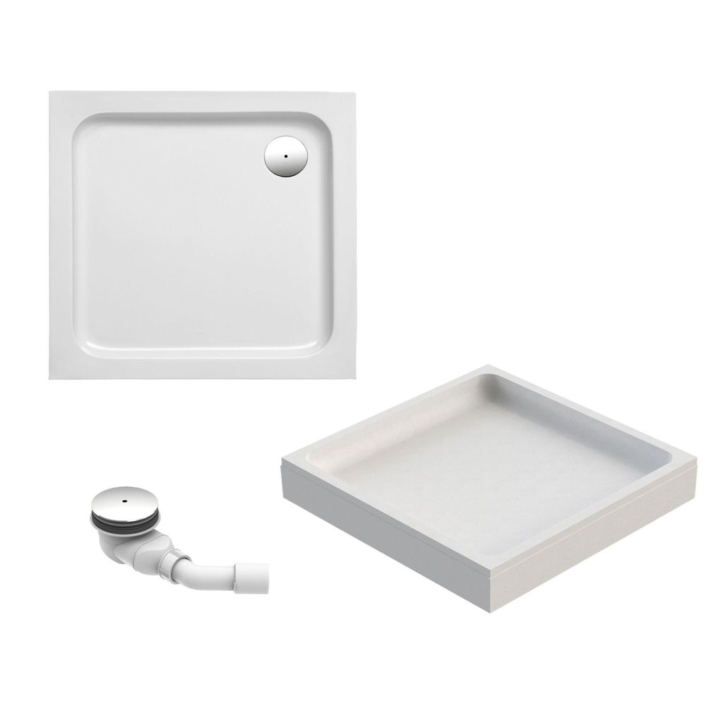 Schulte Duschwanne 80x75 cm, Weiß, Modell Cala - Produktbild 