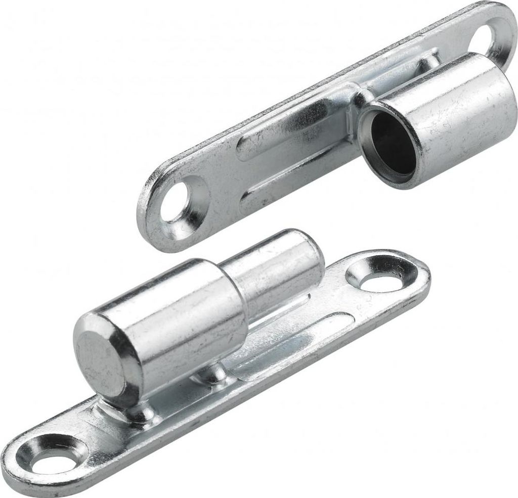 2er-Set Stahlscharniere für HETTICH-Möbel, L.97 x B.70 mm x Dm.13 mm