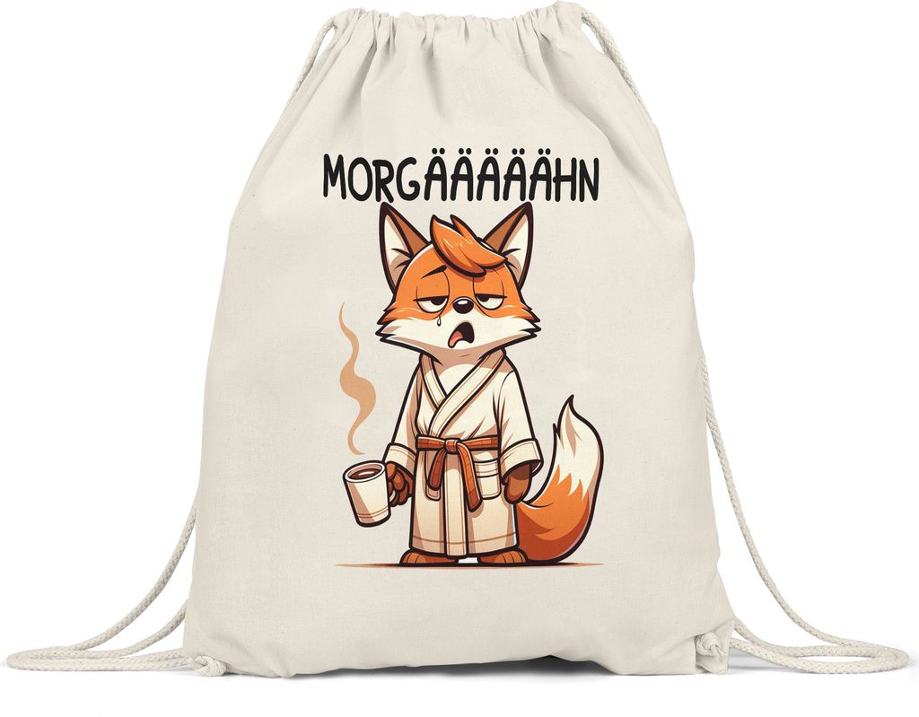 Morgääään Müder Fuchs Turnbeutel - Lustige Büro Motivation
