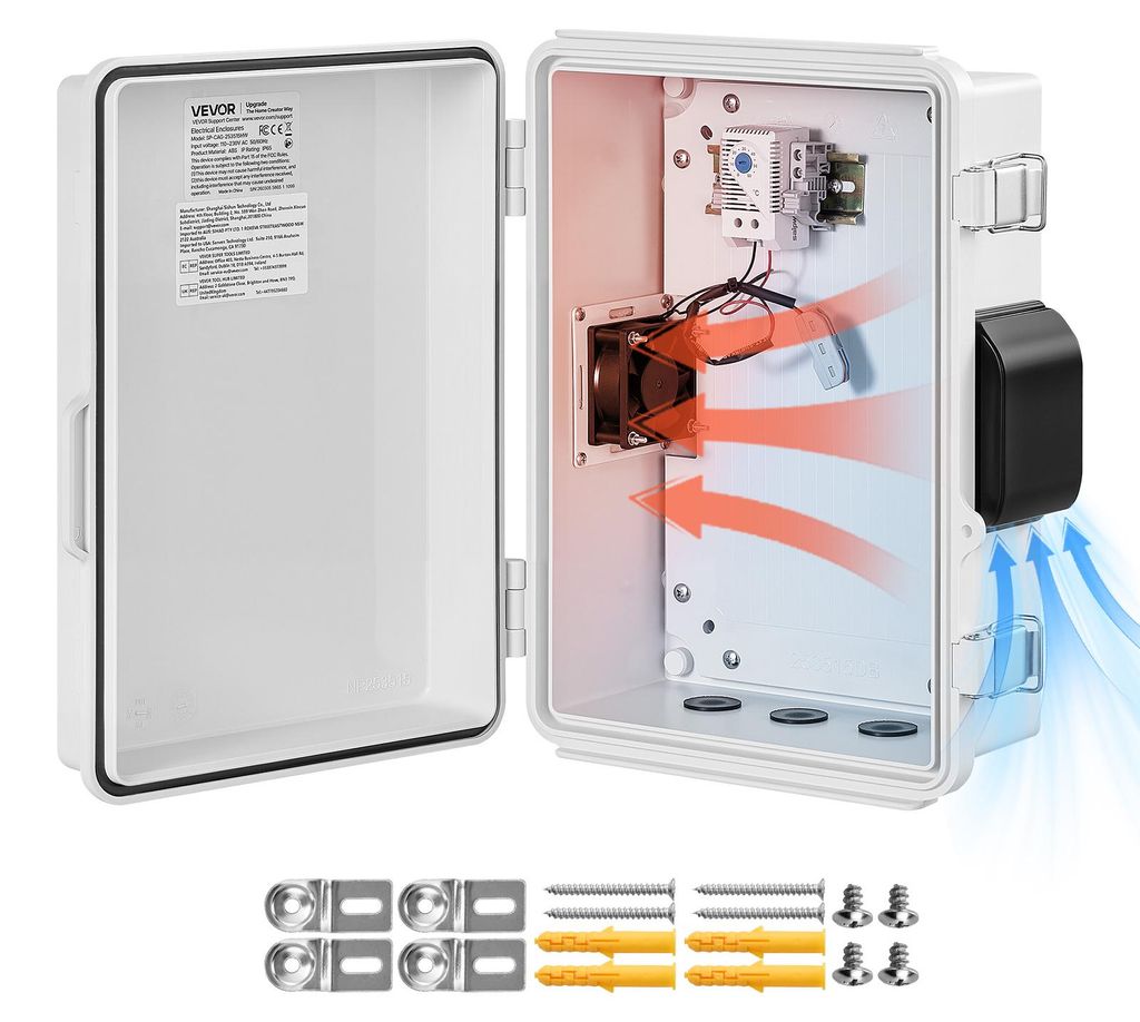 Obudowa elektryczna VEVOR, wodoszczelna, IP65, z tworzywa Zdjęcie produktu 