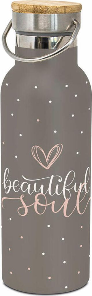 PPD Beautiful Soul Steel Bottle, Isolierflasche, Trinkflasche, Wasserflasche, Flasche, Edelstahl, 500 ml, 471345