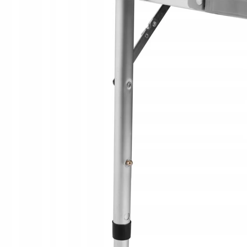 Table pliante grise 120x60 cm stable et compacte pour petits espaces