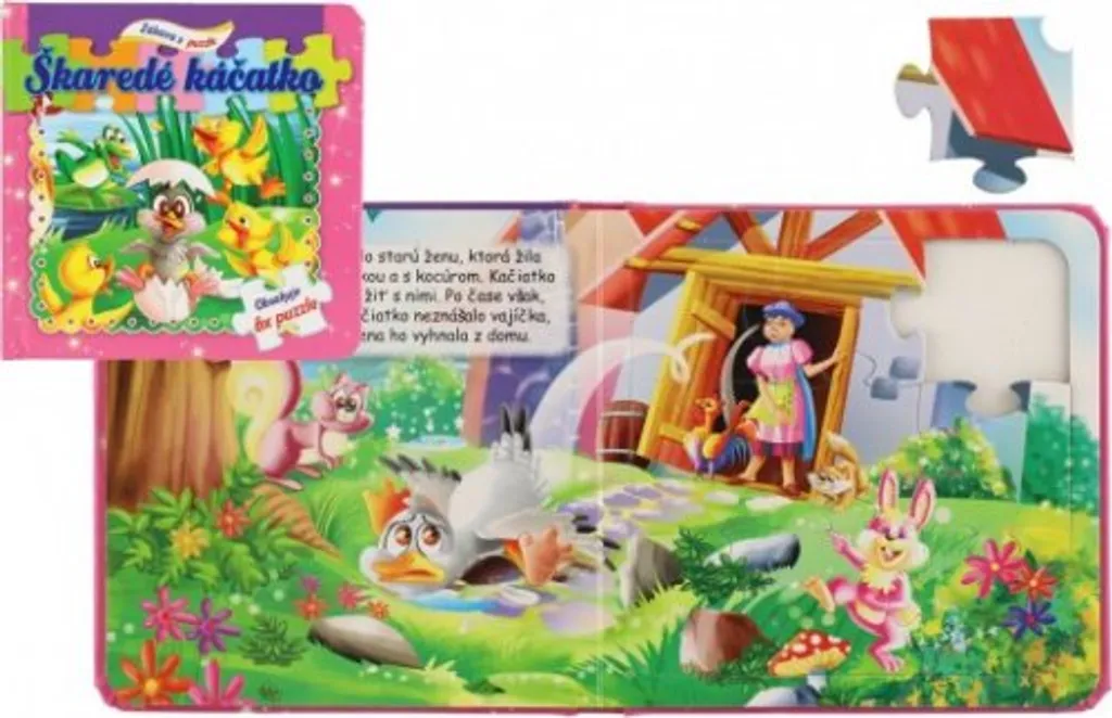 Puzzle 17x17cm Le Vilain Petit Canard - Coffret de 6 Puzzles 9 Pièces