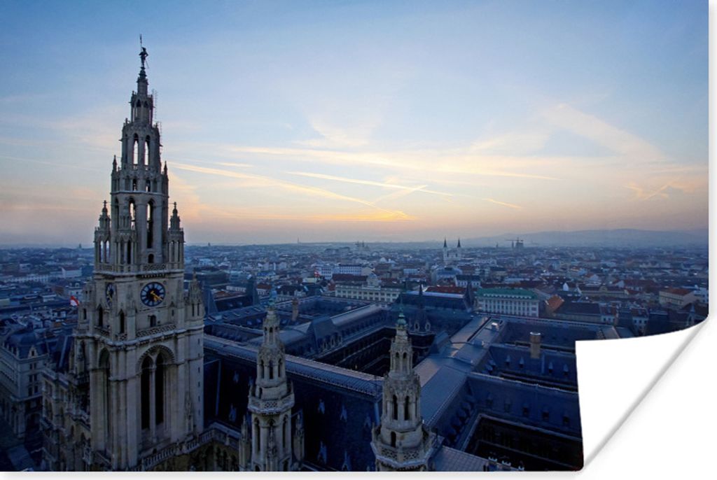 MuchoWow Poster Wien - Österreich - Rathaus 30x20 cm - Plakate - Print
