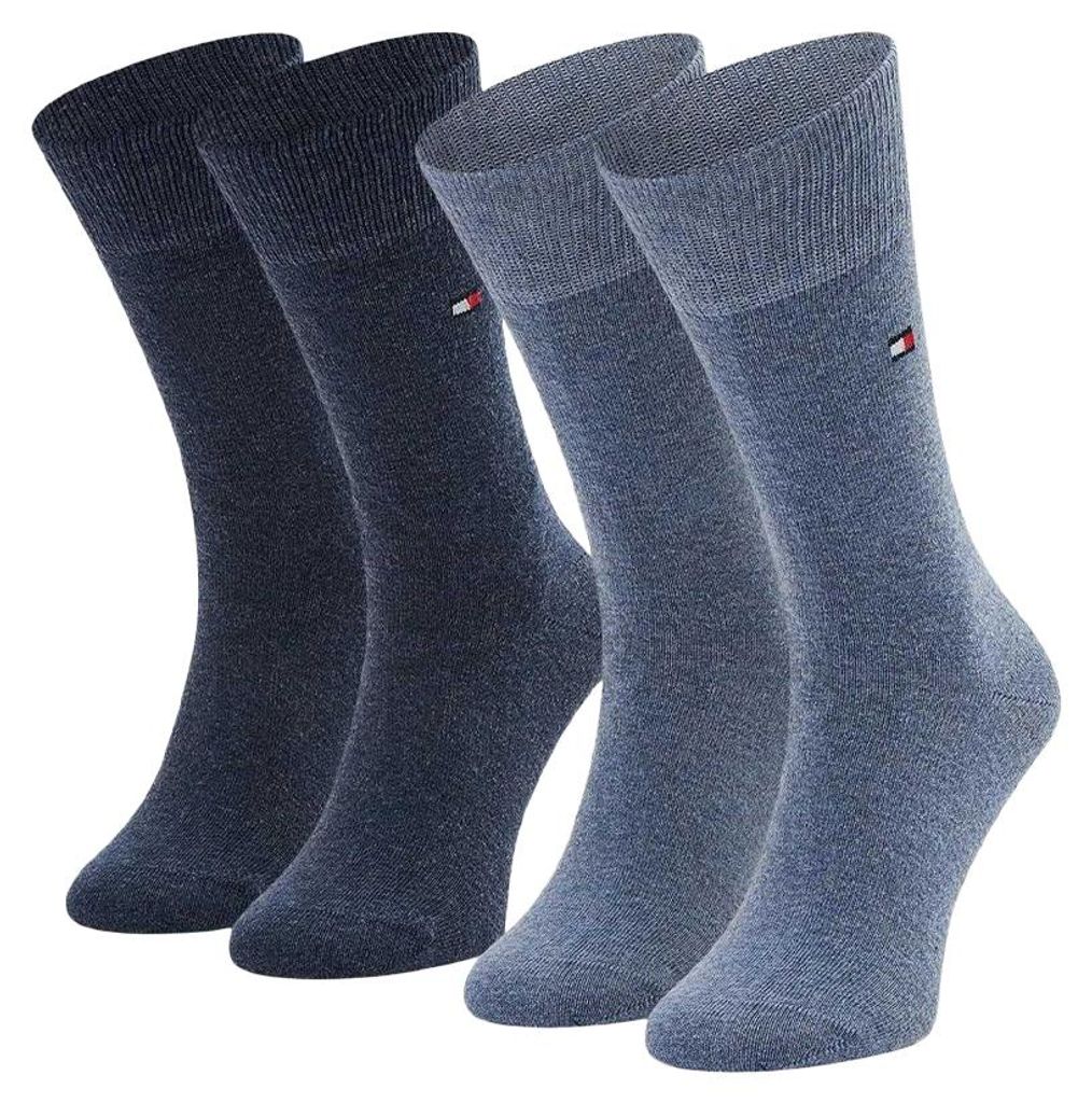 Tommy Hilfiger - Socken für Kinder (2er-Pack) NA1146 (39,5 EU - 42 EU) (Blau/Marine)