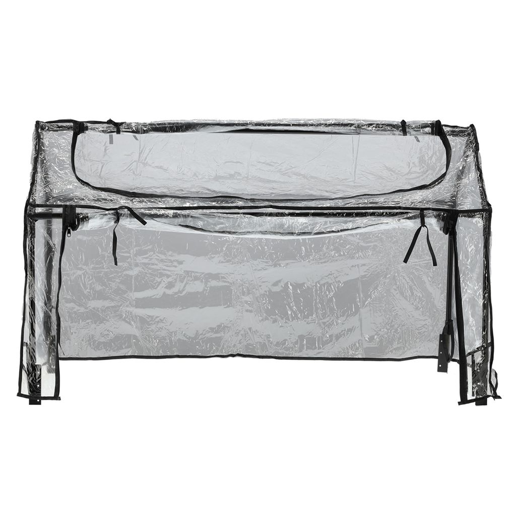 FLO Gewächshaus 60x120x80 cm Transparent und Schwarz Produktbild 6