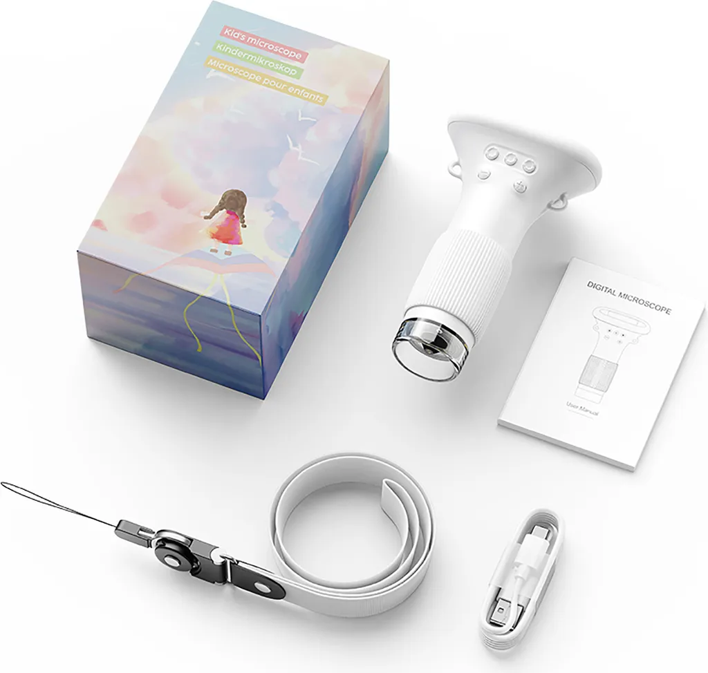 Microscope numérique 1000X avec écran LCD et éclairage LED intégré