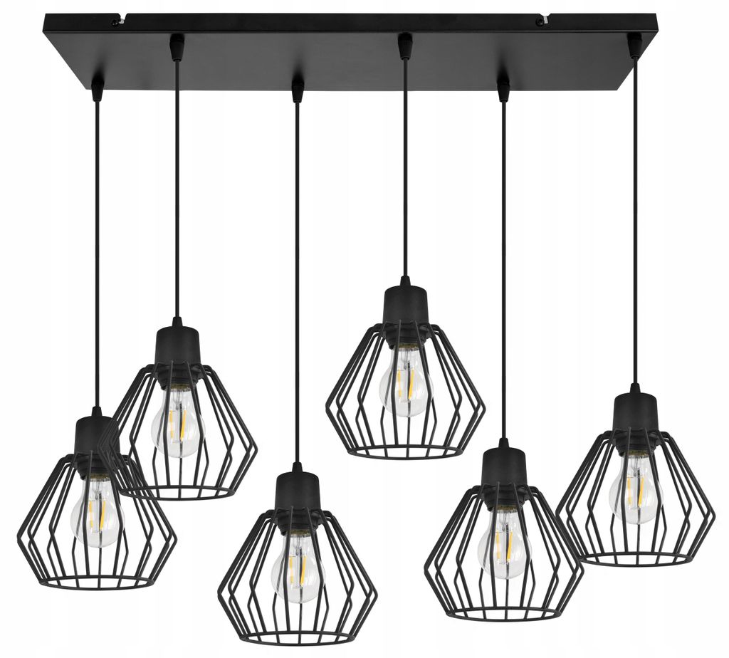 Suspension, lustre, abat-jour en fil métallique, LED Image du produit 