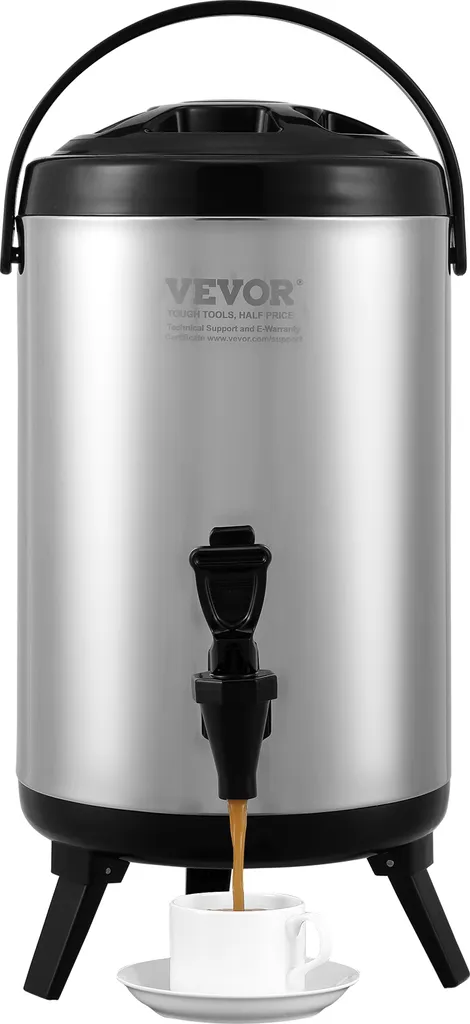 Fontaine à eau chaude et froide 7,6L pot isolant en acier inoxydable