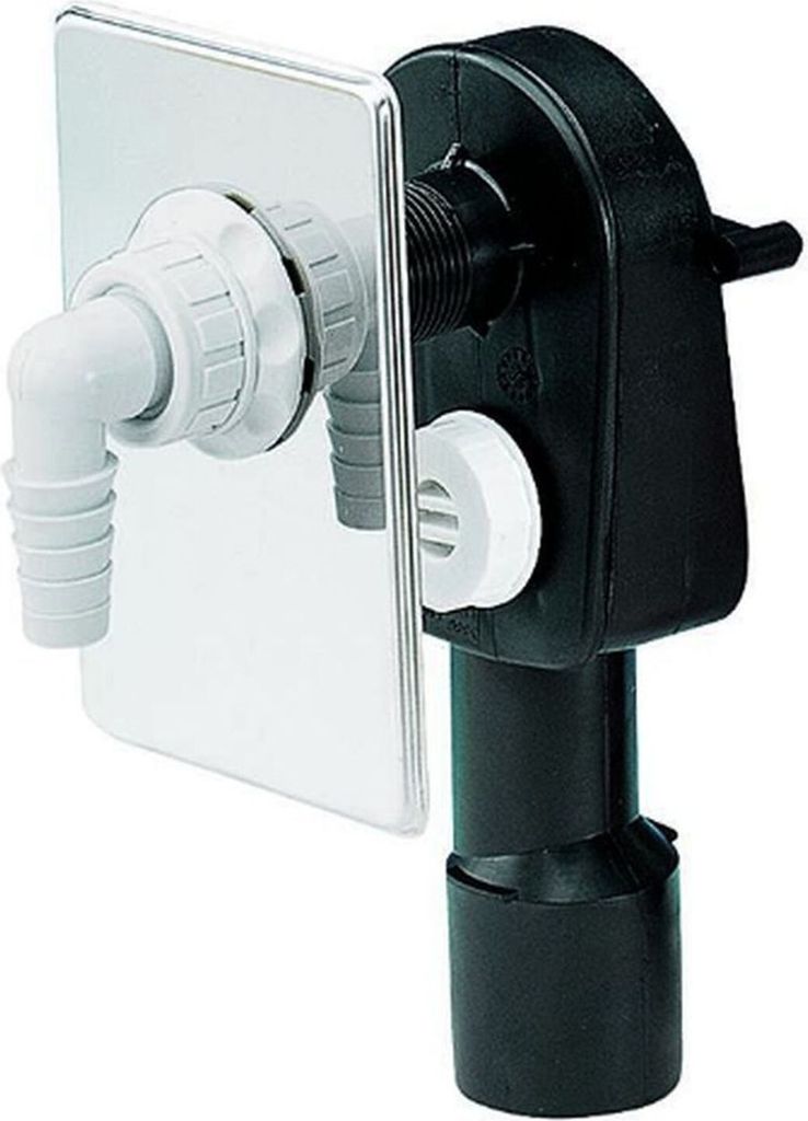 Dallmer Wand-Waschgeräte-Siphon HL 400 Abdeckpl. a. ES 110x160mm DN 40/50