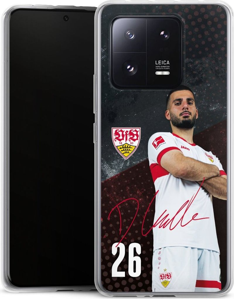 DeinDesign Handyhülle für Xiaomi 13 Pro Silikon Hülle Case Smartphone Schutzhülle Offizielles Lizenzprodukt VfB Stuttgart Deniz Undav