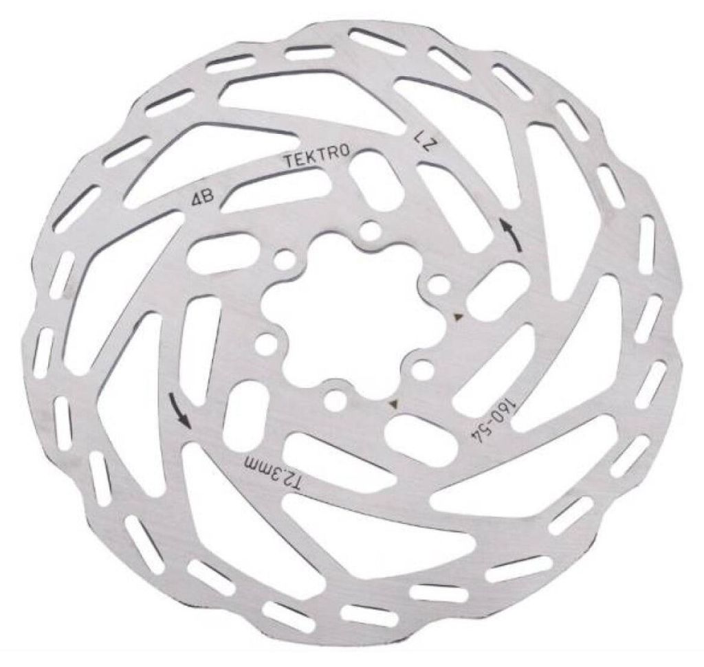 Tektro Scheibenbremsscheibe TR160-54 ø160 2,3 mm, Silber Produktbild 