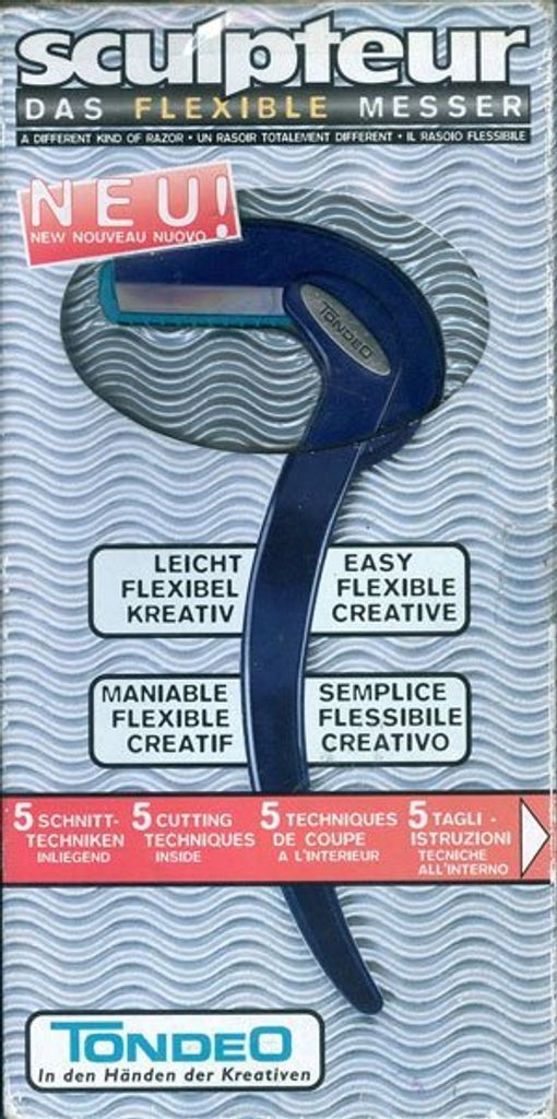 Tondeo Messer TM Black incl. 10 Klingen TCR