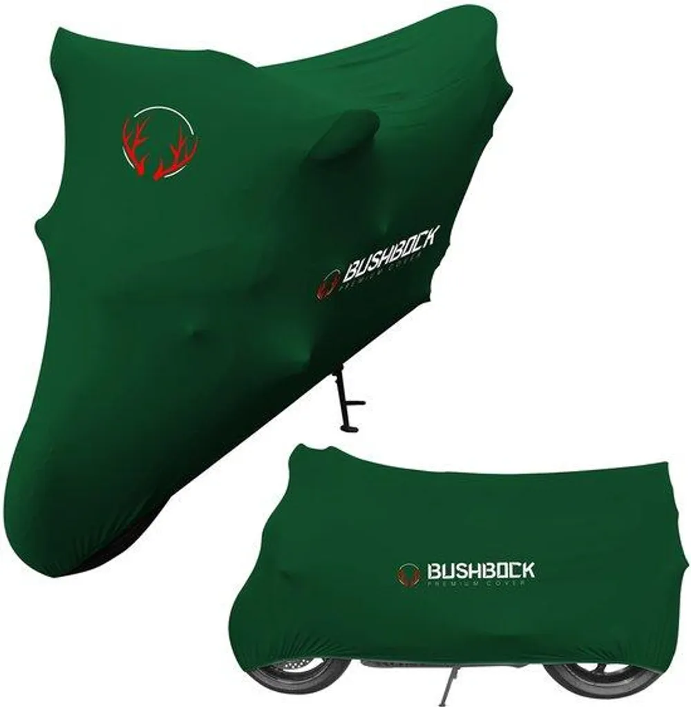 Bâche Moto Élastique Respirante Verte - Housse de Protection Premium