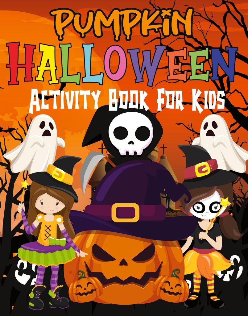 Halloween Activity Book for Kids Ages 4-8