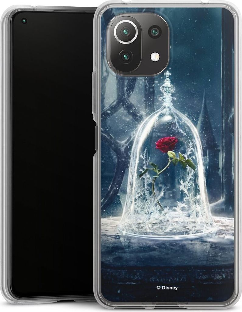 DeinDesign Handyhülle für Xiaomi Mi 11 Lite 5G NE Silikon Hülle Case Smartphone Schutzhülle Die Schöne und das Biest Disney Princess Rose