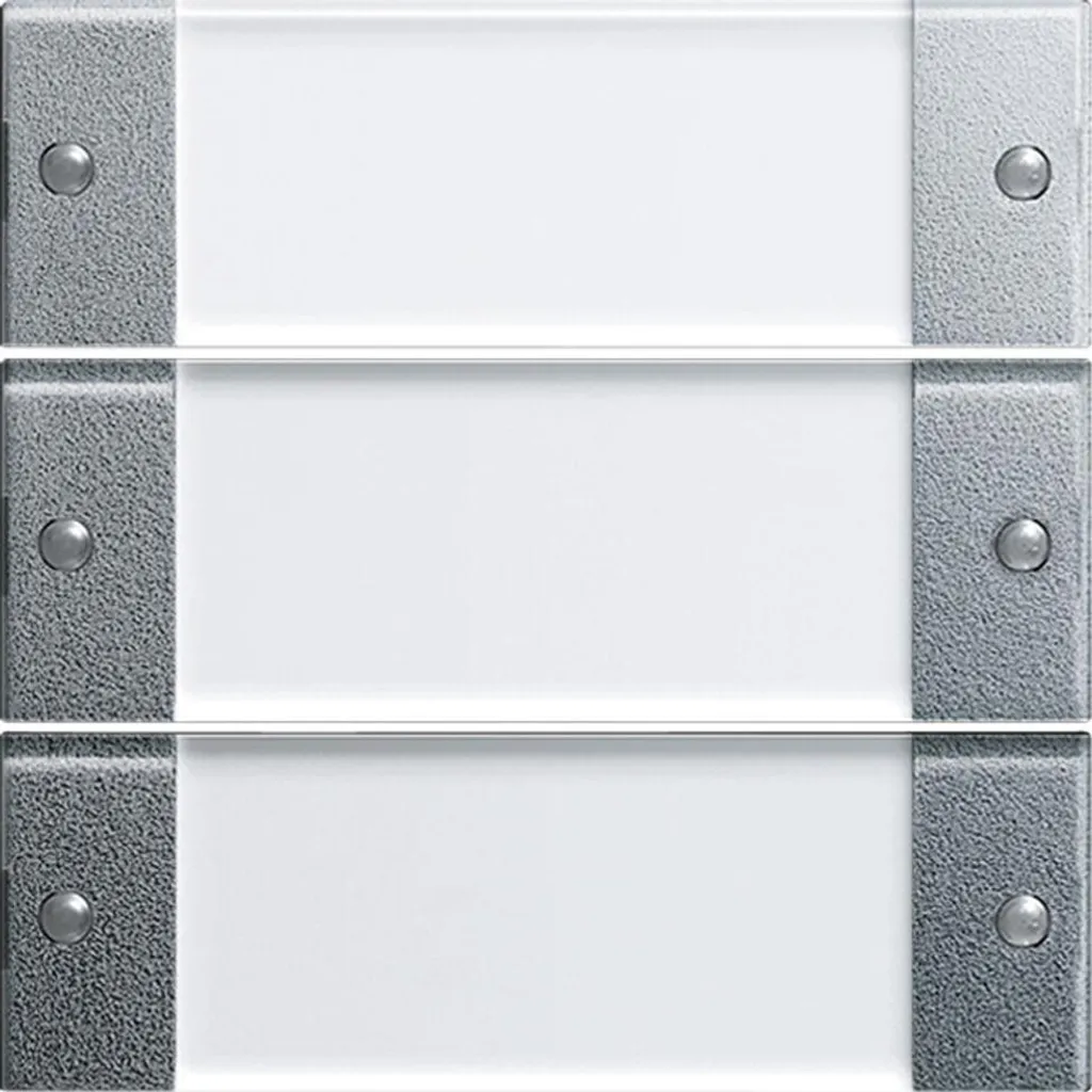 Gira 213326 Bascule triple aluminium pour domotique et éclairage salon