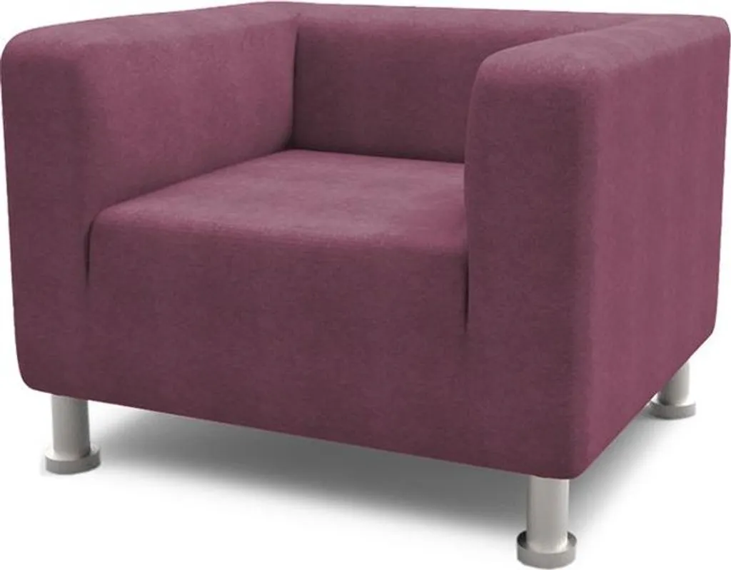 Fauteuil de Salon Scala-Sawana 70 Confortable avec Pieds en Bois Naturel