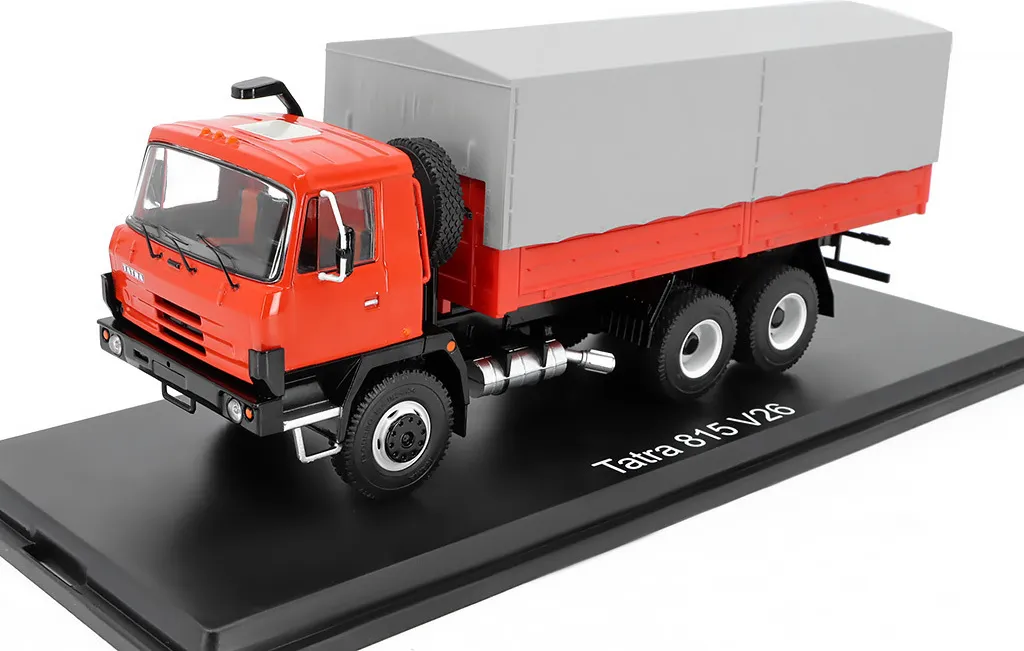 Maquette Tatra 815 V26 SSM 1:43 rouge idéale pour décor de diorama