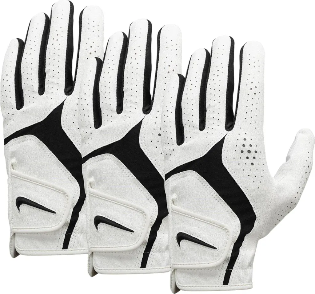 Gants de Golf Respirants Nike Dura Feel X CS2693 Pack de 3 Blancs Taille L
