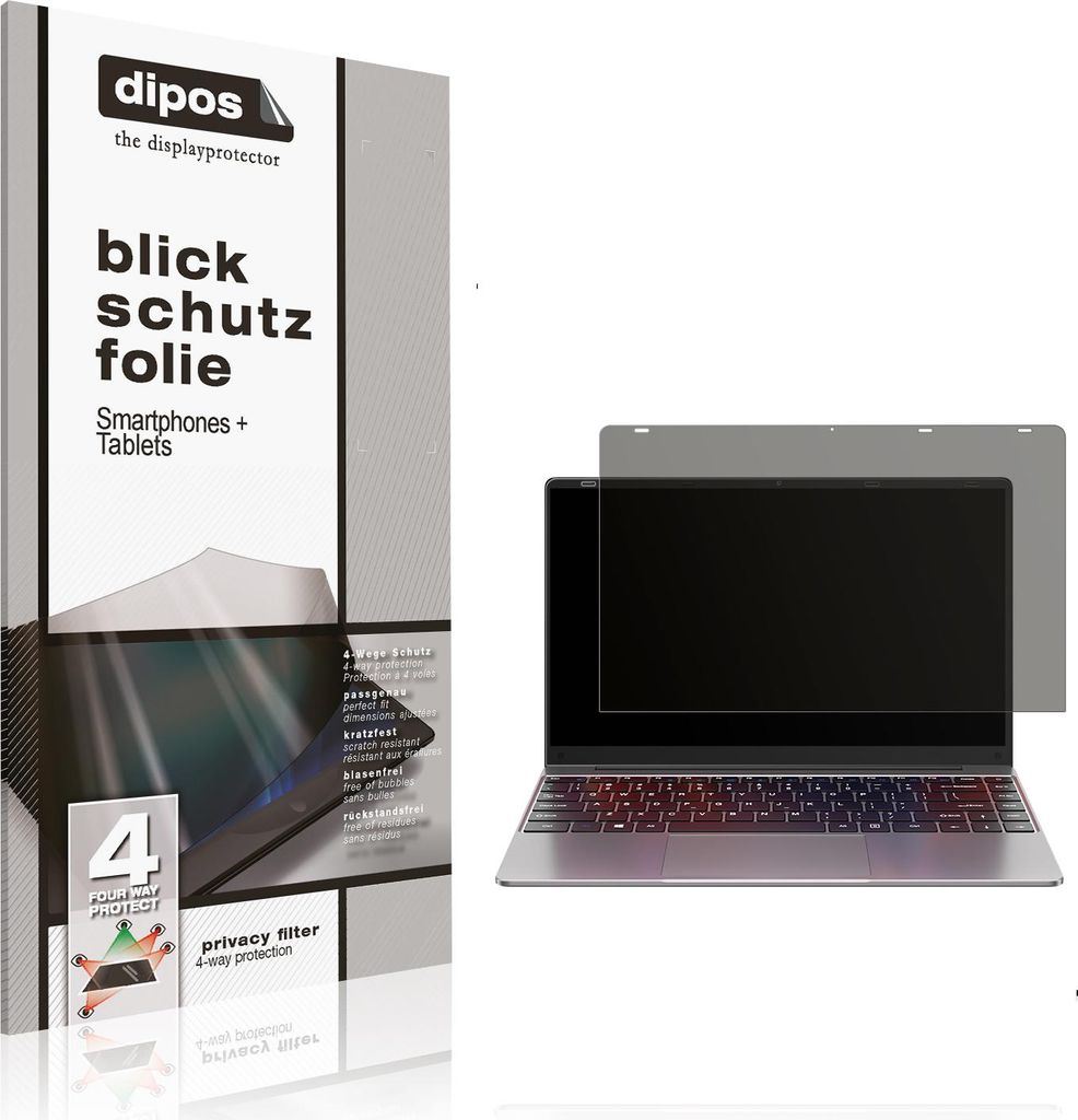 Blickschutzfolie für Notodd N200 14 Zoll matt Schutzfolie Folie Display Schutz dipos