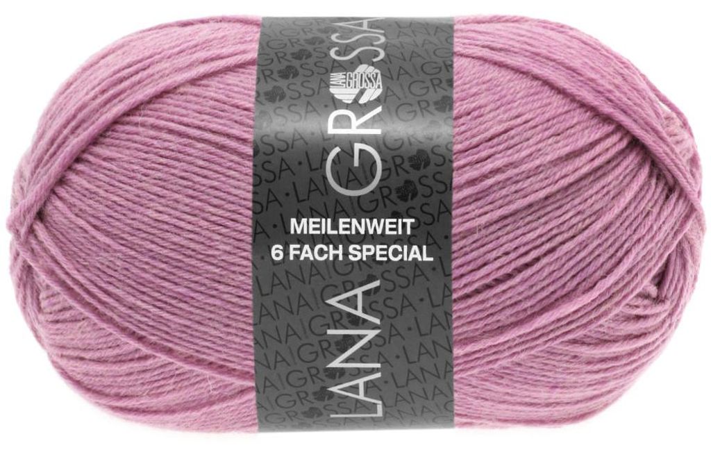 Lana Grossa - Meilenweit 6-fach 150g Unito 9223 altrosa Produktbild 