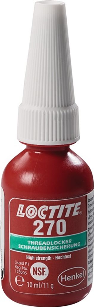 Schraubensicherung 270 10 ml hf.nv.grün NSF P1 Flasche Produktbild 