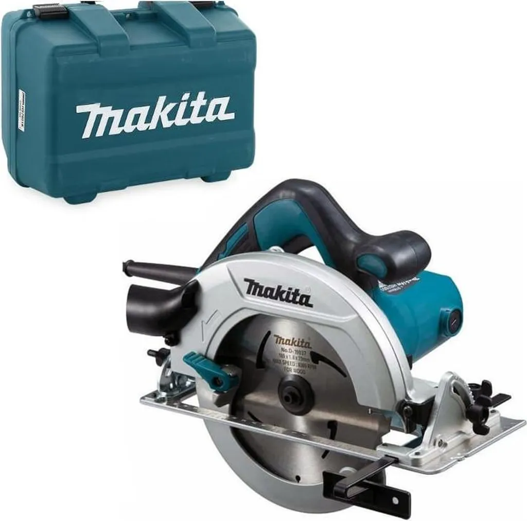 Scie circulaire Makita HS7601K : finissez vos coupes de bois sans éclats 1200W