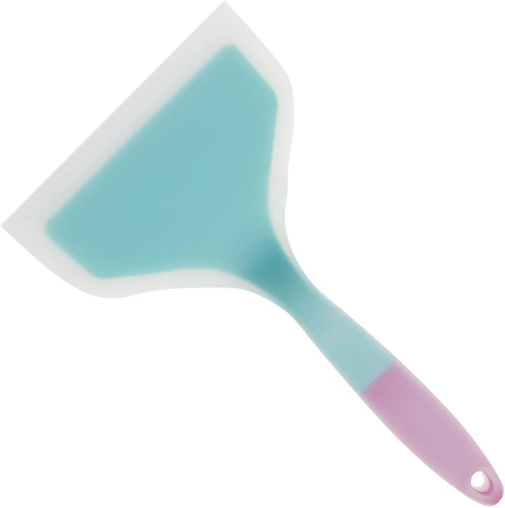 Silikon Spatel Pfannkuchen Schaufel Breiter Turner Antihaft Gebratene Schaufel Flexibler Turner für Omelett, Pfannkuchen, Fisch, Tamagoyaki Kochen,