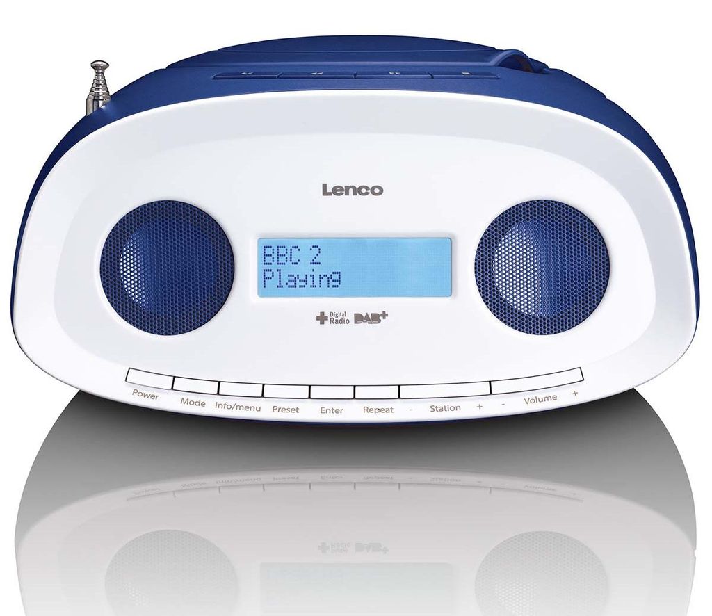 Lenco Tragbares DAB+/FM-Radio mit CD- und USB-Player Blau