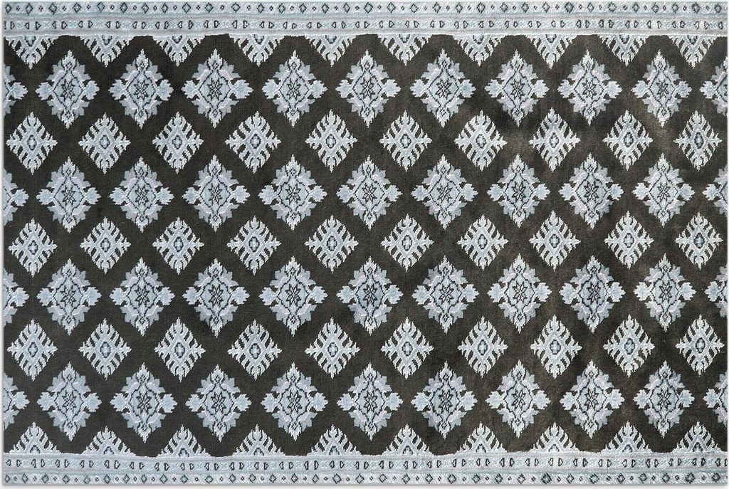 Dekoratives Muster mit modischen Ornamenten – Vinylteppich – 60x90 cm – Outdoor Teppich – Terrasse – Wetterfest – Modern