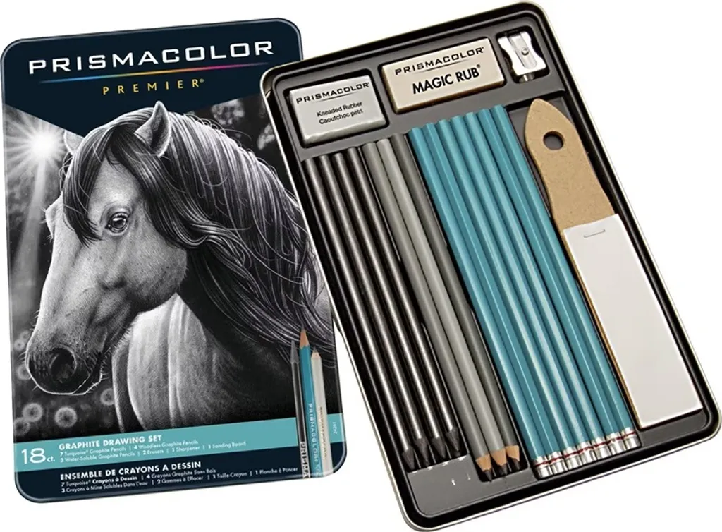 Kit de Dessin Artistique Prismacolor : 18 Outils Graphite pour Croquis