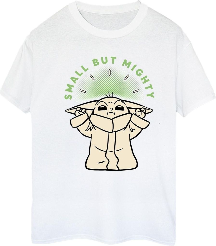 Star Wars - "The Mandalorian Small But Mighty" T-Shirt für Damen BI45891 (L) (Weiß)
